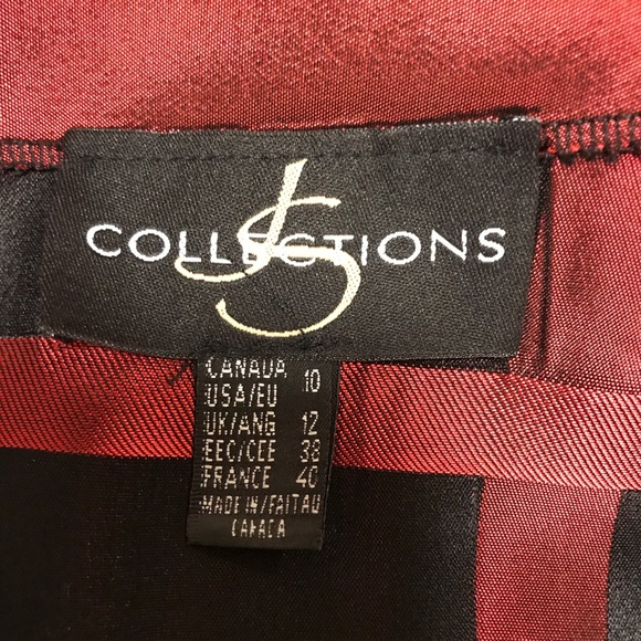 D22_JS COLLECTION. Crimson red/black plaid maxi skirt - Picture 8 of 12